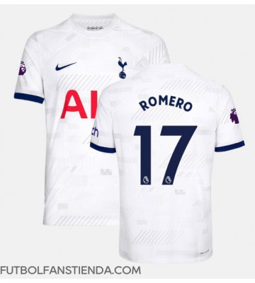Tottenham Hotspur Cristian Romero #17 Primera Equipación 2023-24 Manga Corta